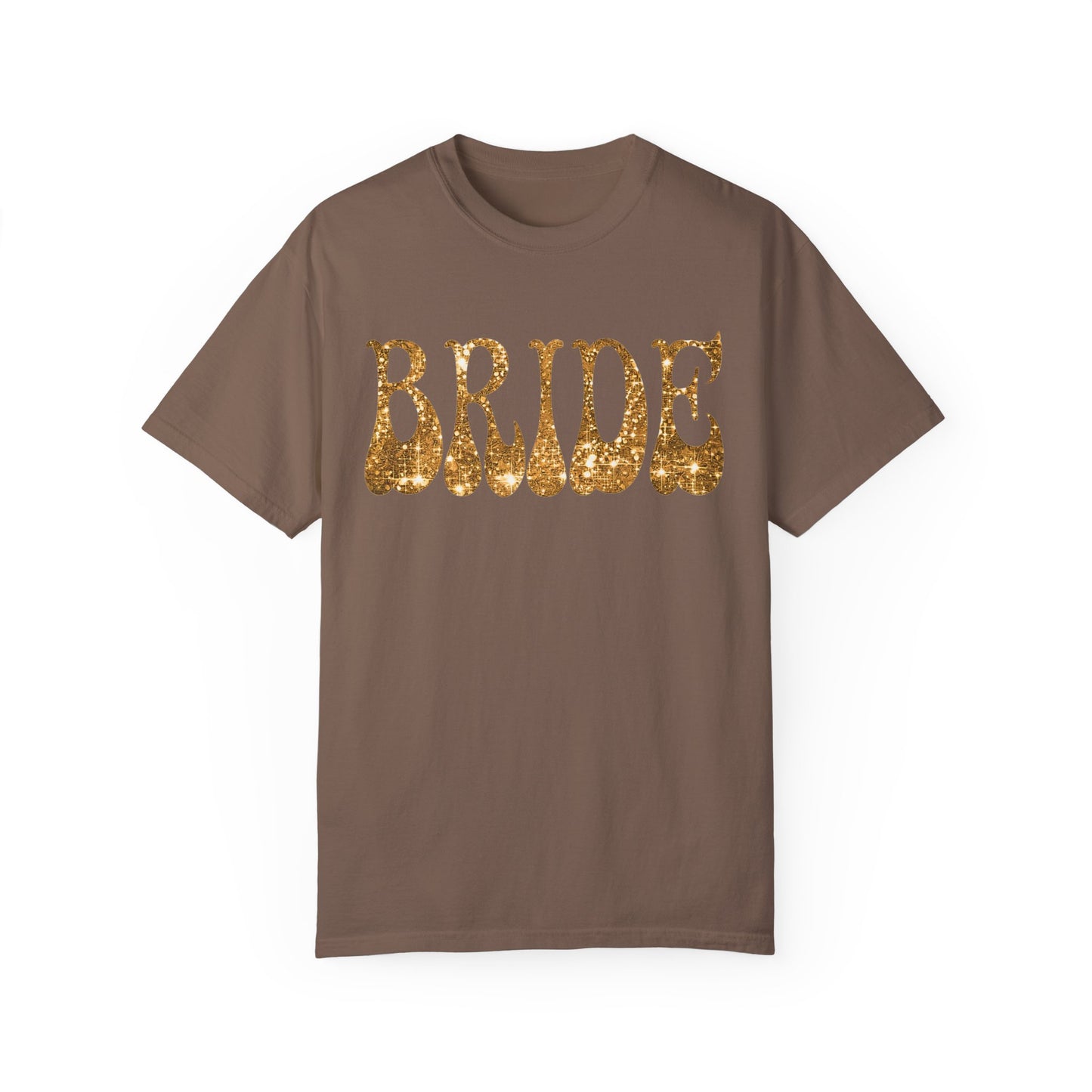 Glitter Gold Print Bride Shirt