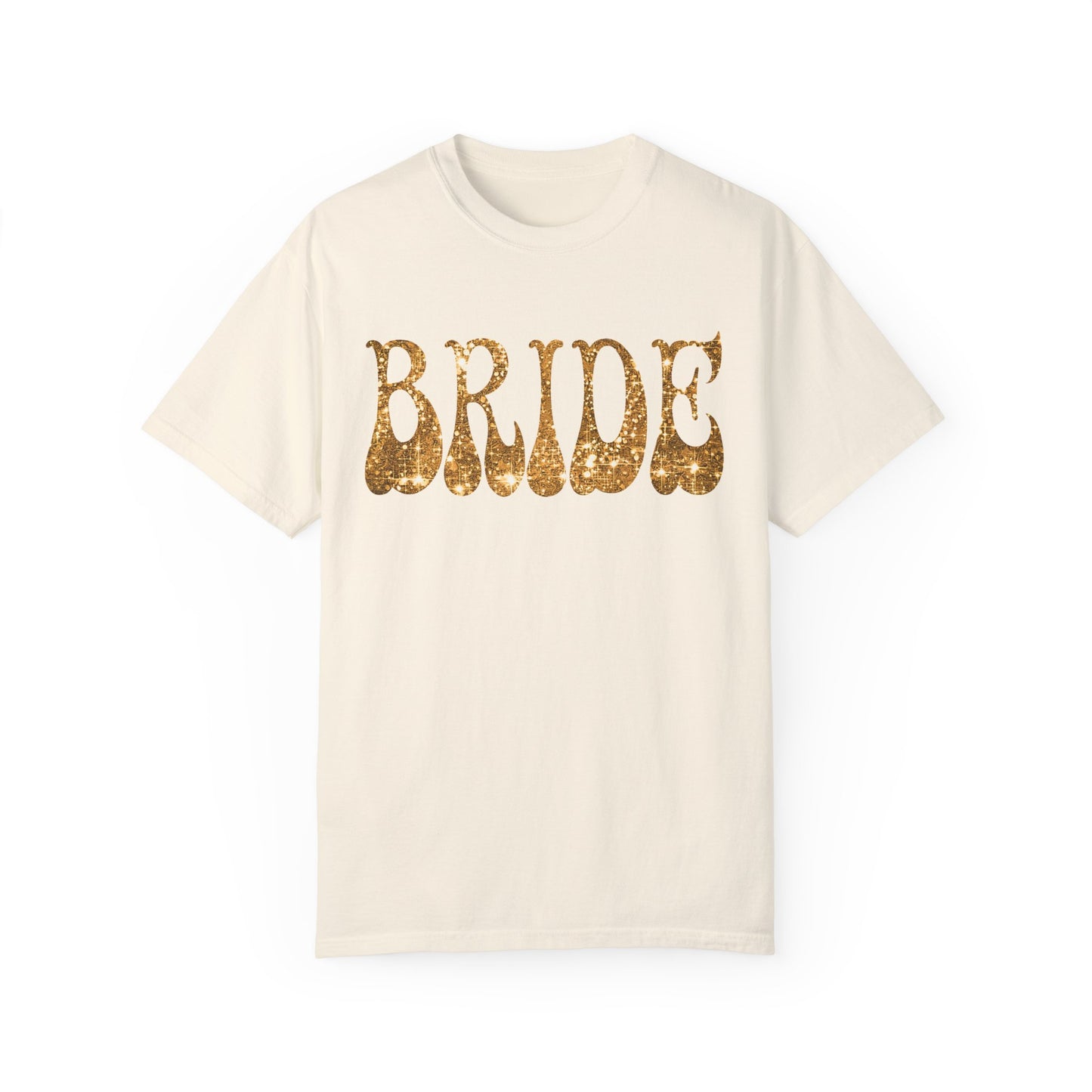 Glitter Gold Print Bride Shirt