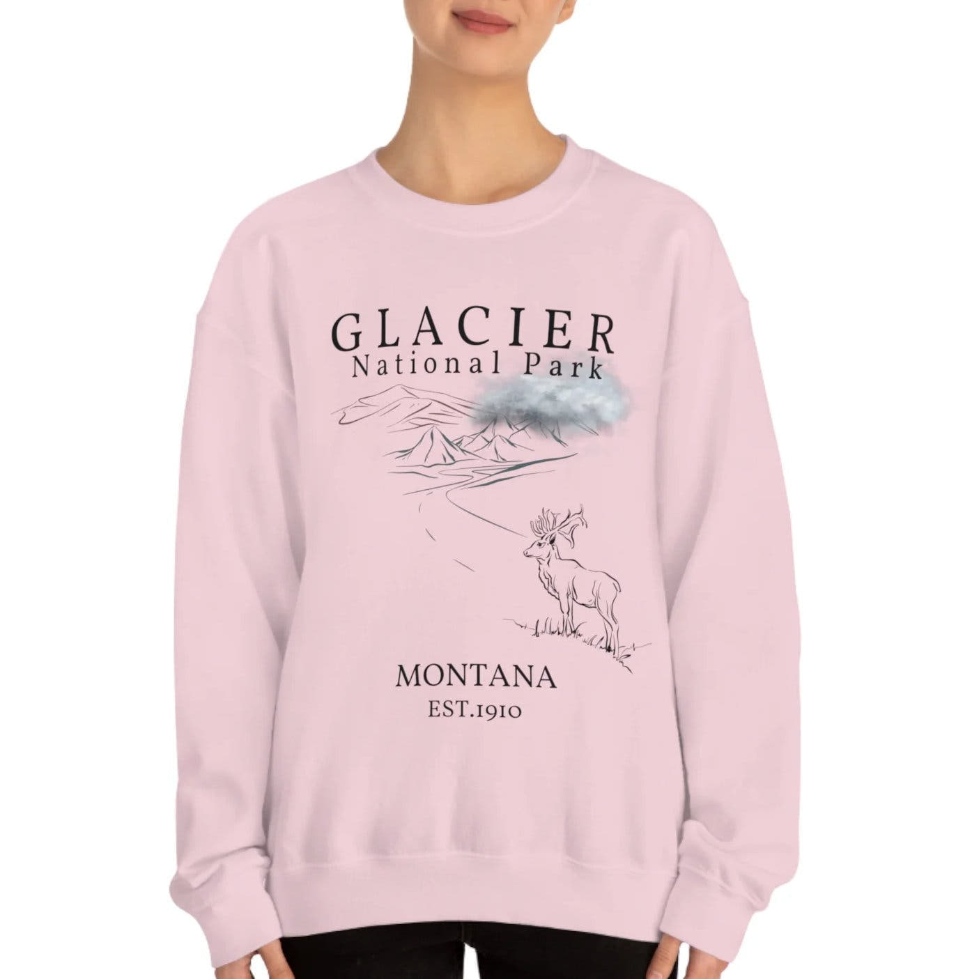 Glacier National Park Montana Sweatshirt