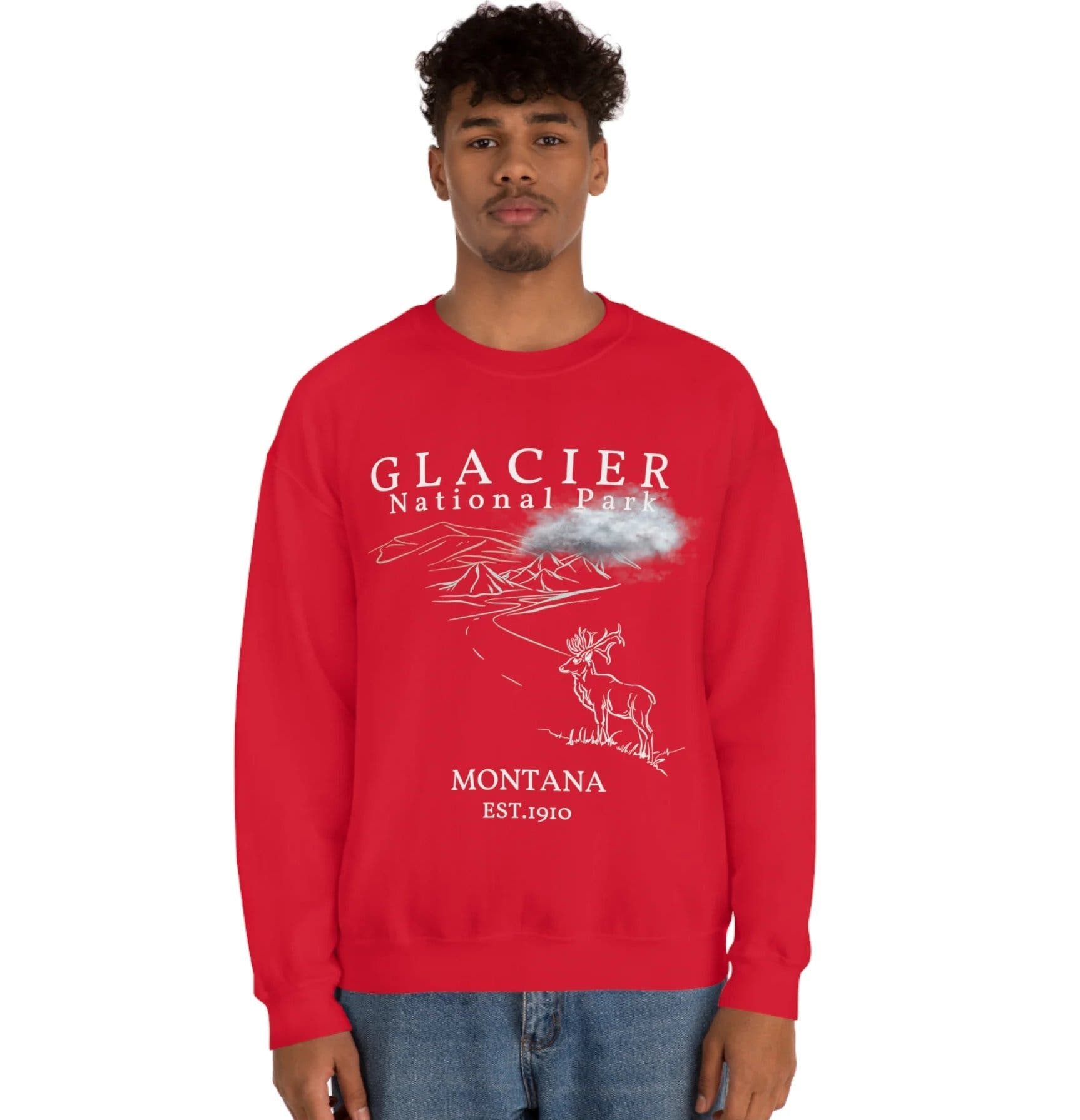 Glacier National Park Montana Sweatshirt