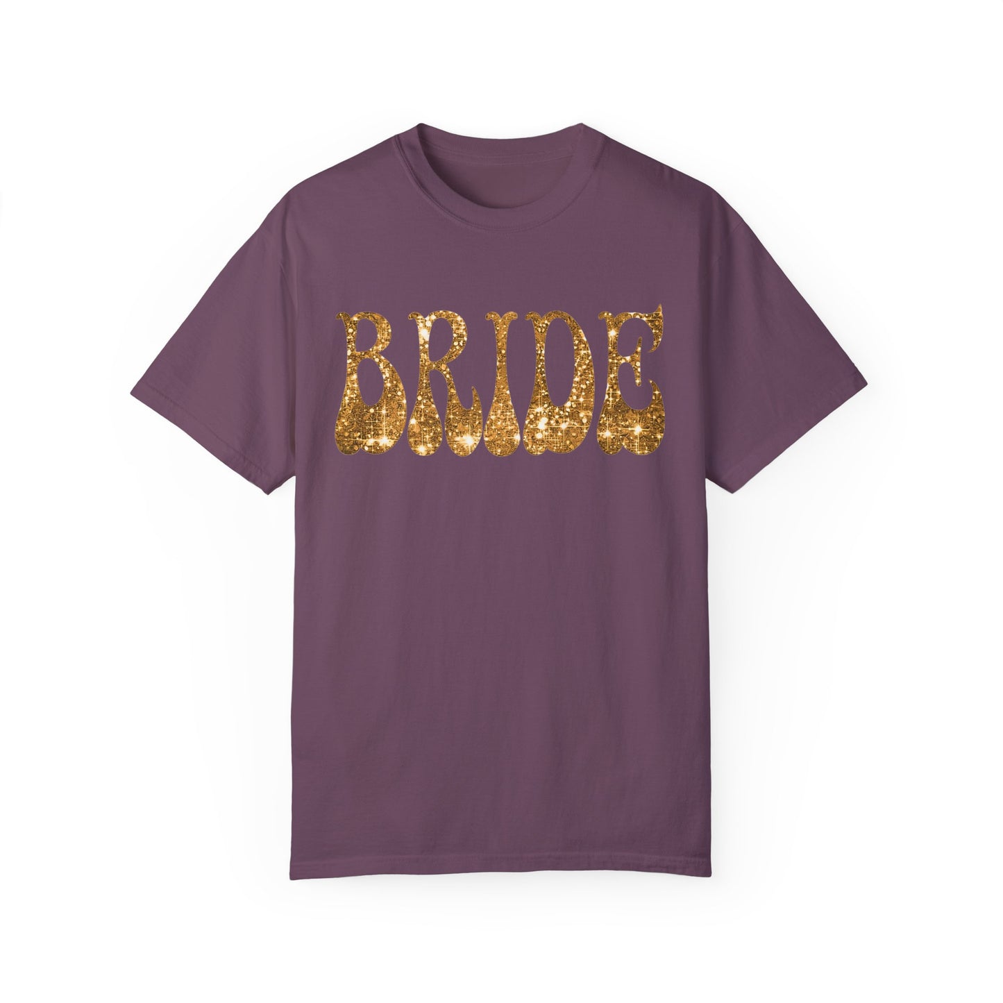 Glitter Gold Print Bride Shirt