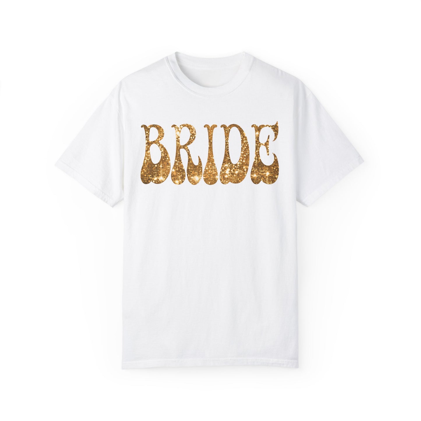 Glitter Gold Print Bride Shirt