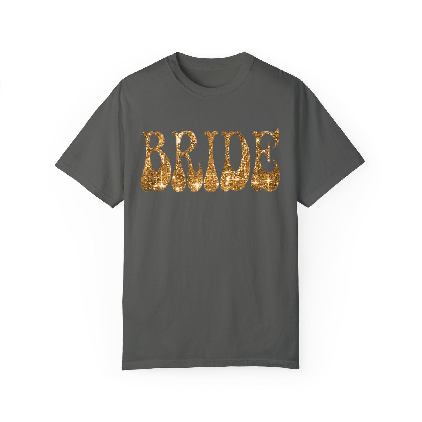 Glitter Gold Print Bride Shirt