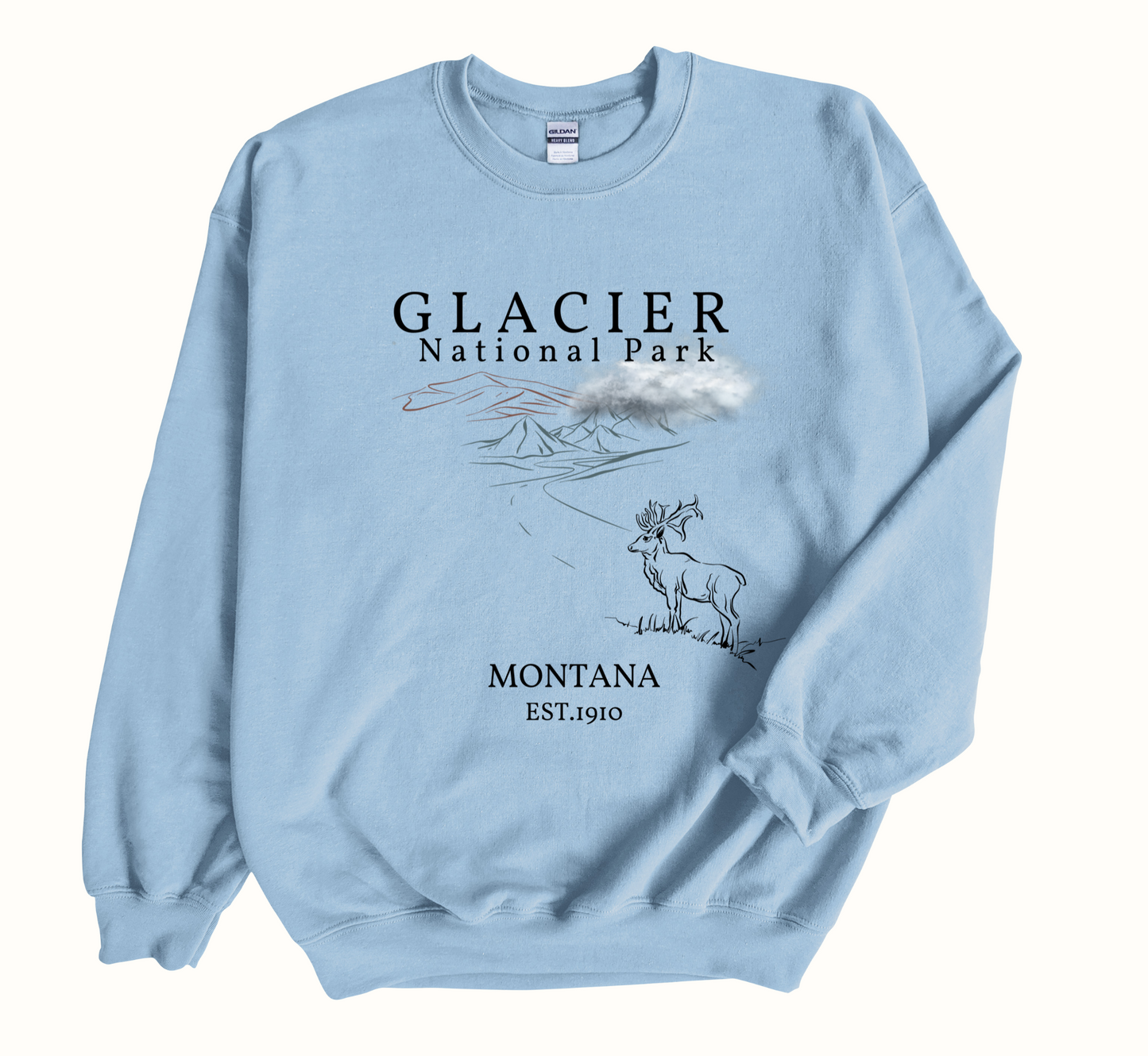 Glacier National Park Montana Sweatshirt