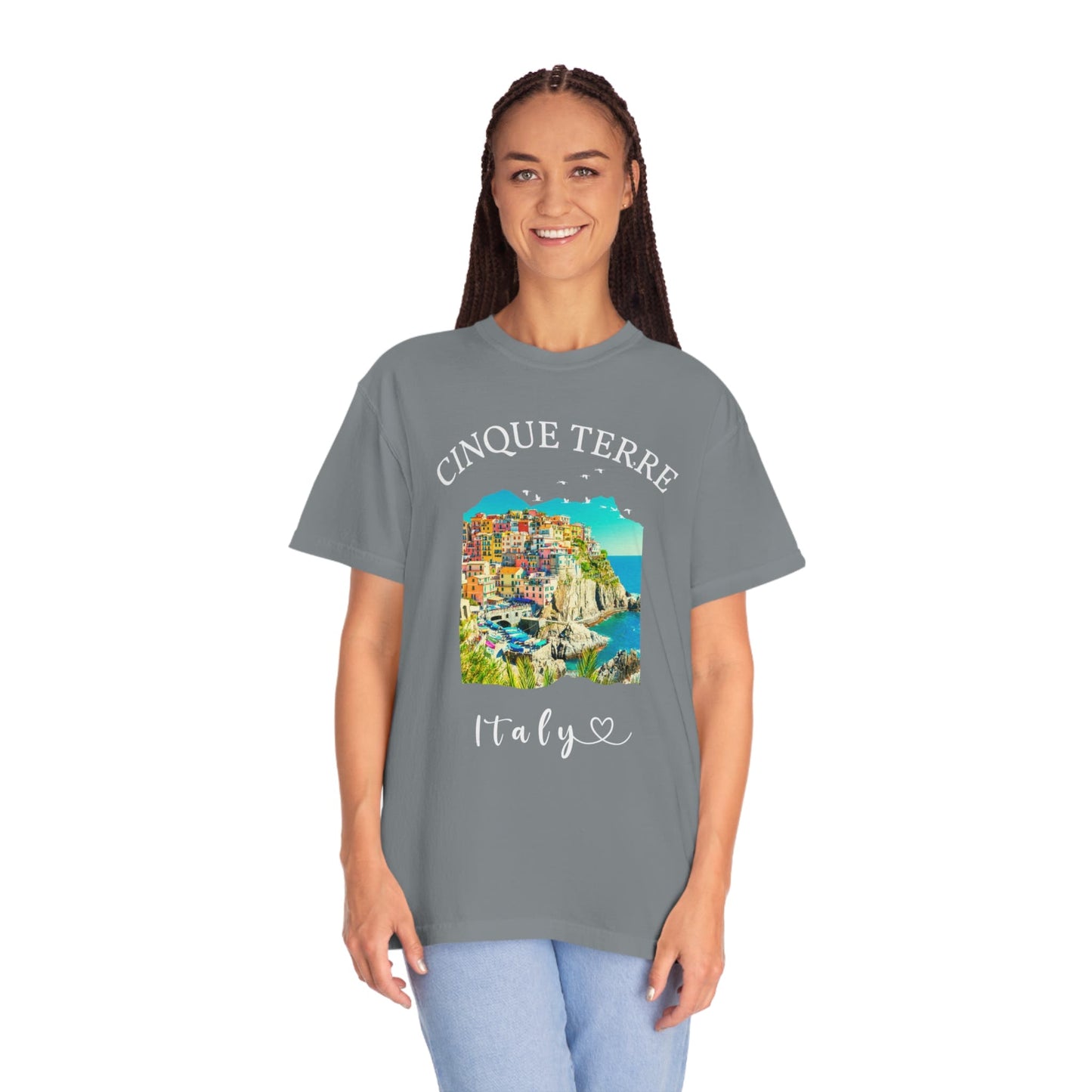Cinque Terre Italy Shirt, Comfort Colors® Unisex Plus Size