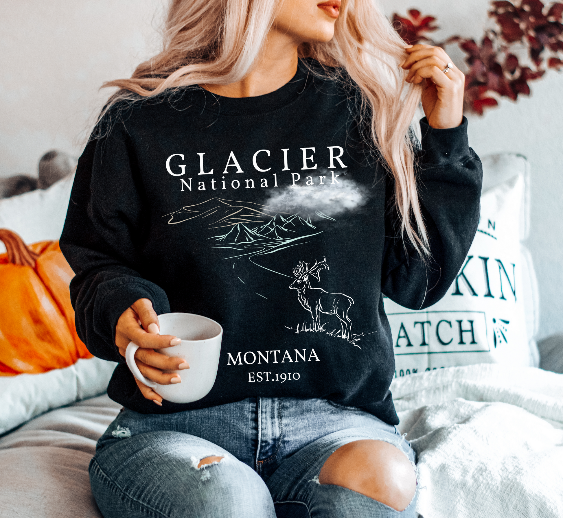 Glacier National Park Montana Sweatshirt