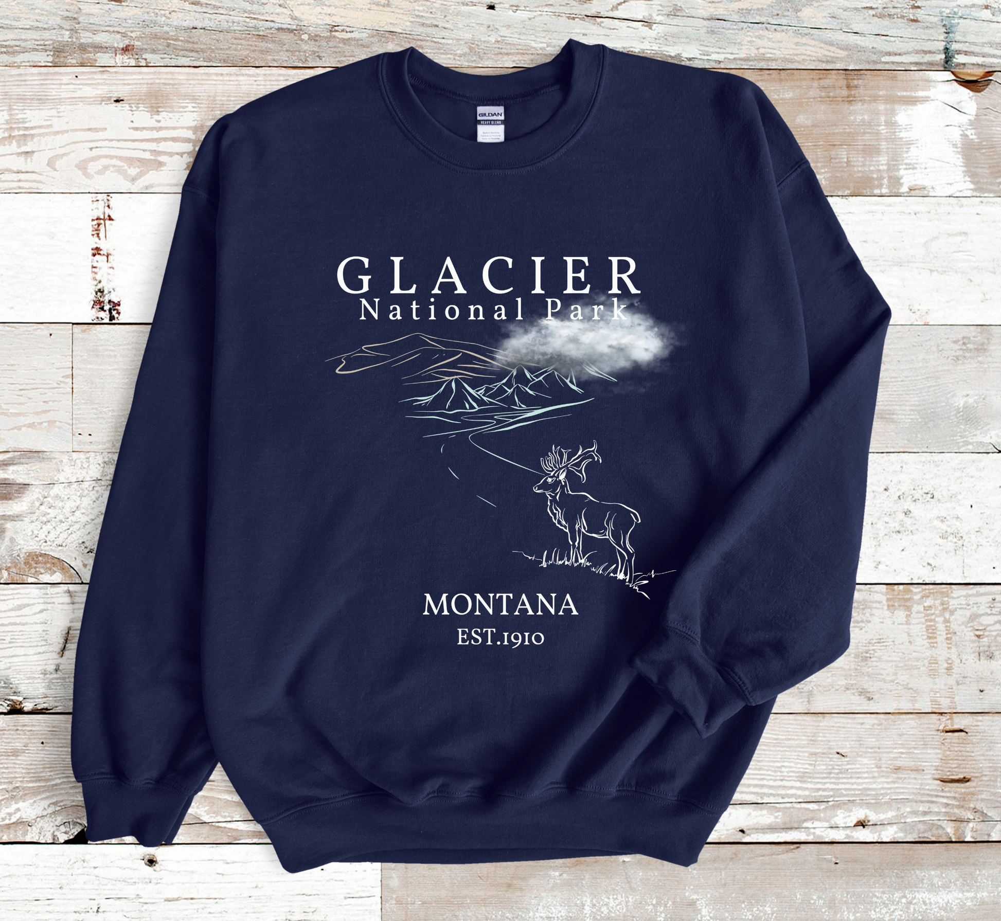 Glacier National Park Montana Sweatshirt
