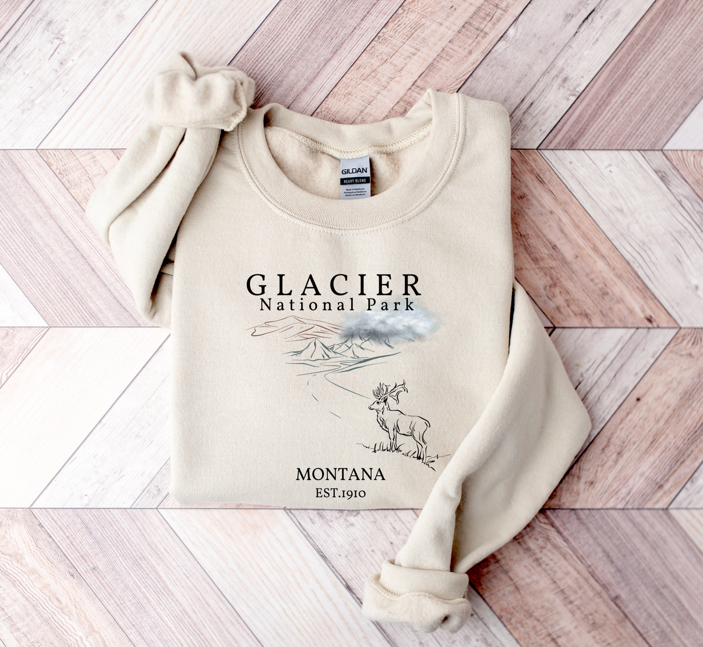 Glacier National Park Montana Sweatshirt