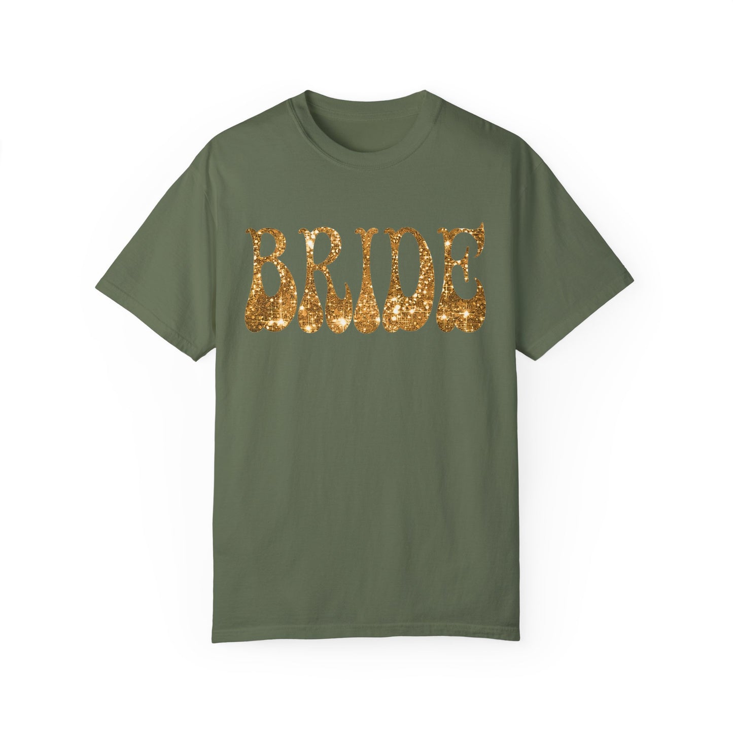 Glitter Gold Print Bride Shirt
