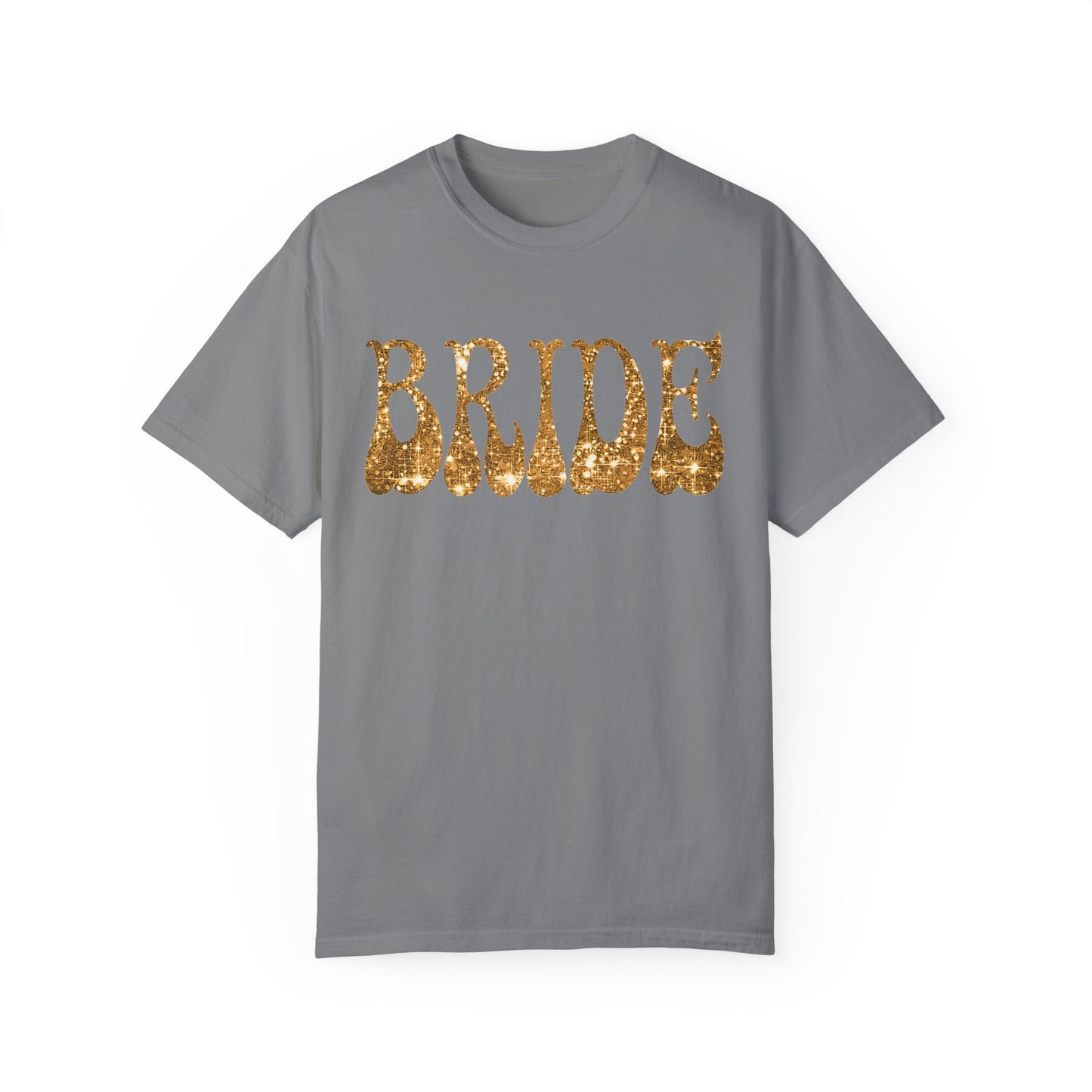 Glitter Gold Print Bride Shirt