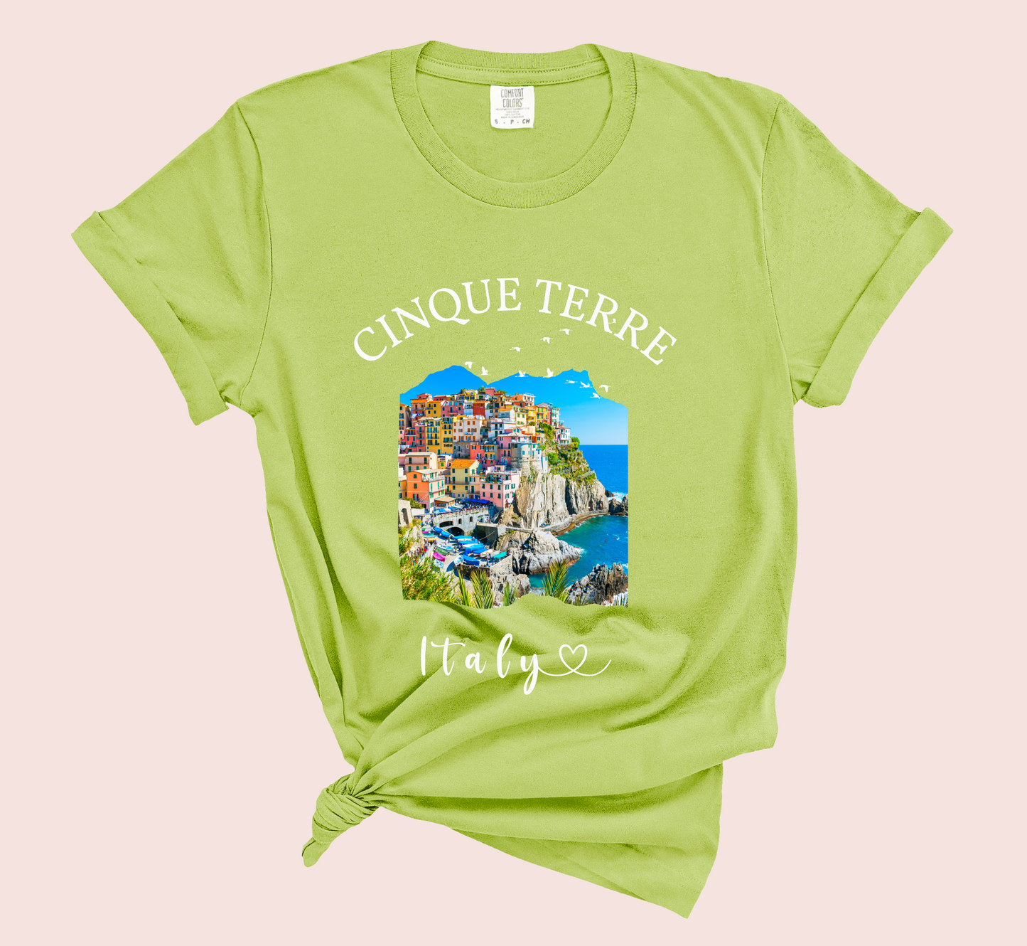 Cinque Terre Italy Shirt, Comfort Colors® Unisex Plus Size