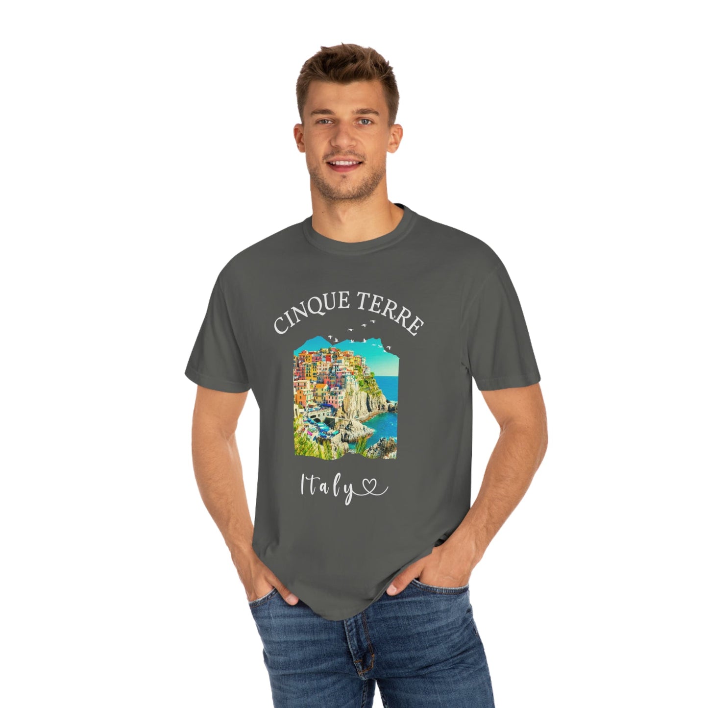 Cinque Terre Italy Shirt, Comfort Colors® Unisex Plus Size