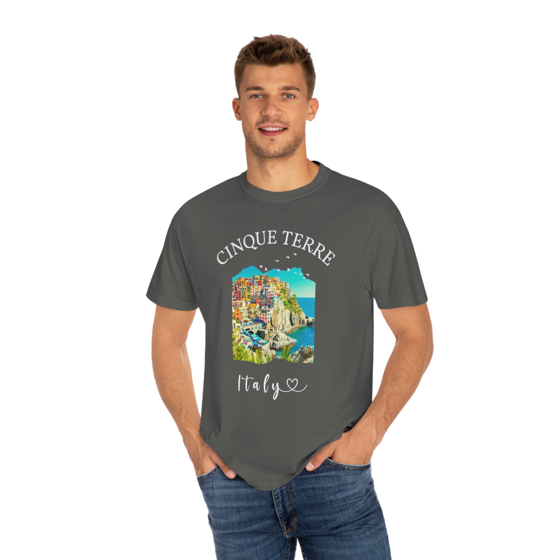 Cinque Terre Italy Shirt, Comfort Colors® Unisex Plus Size
