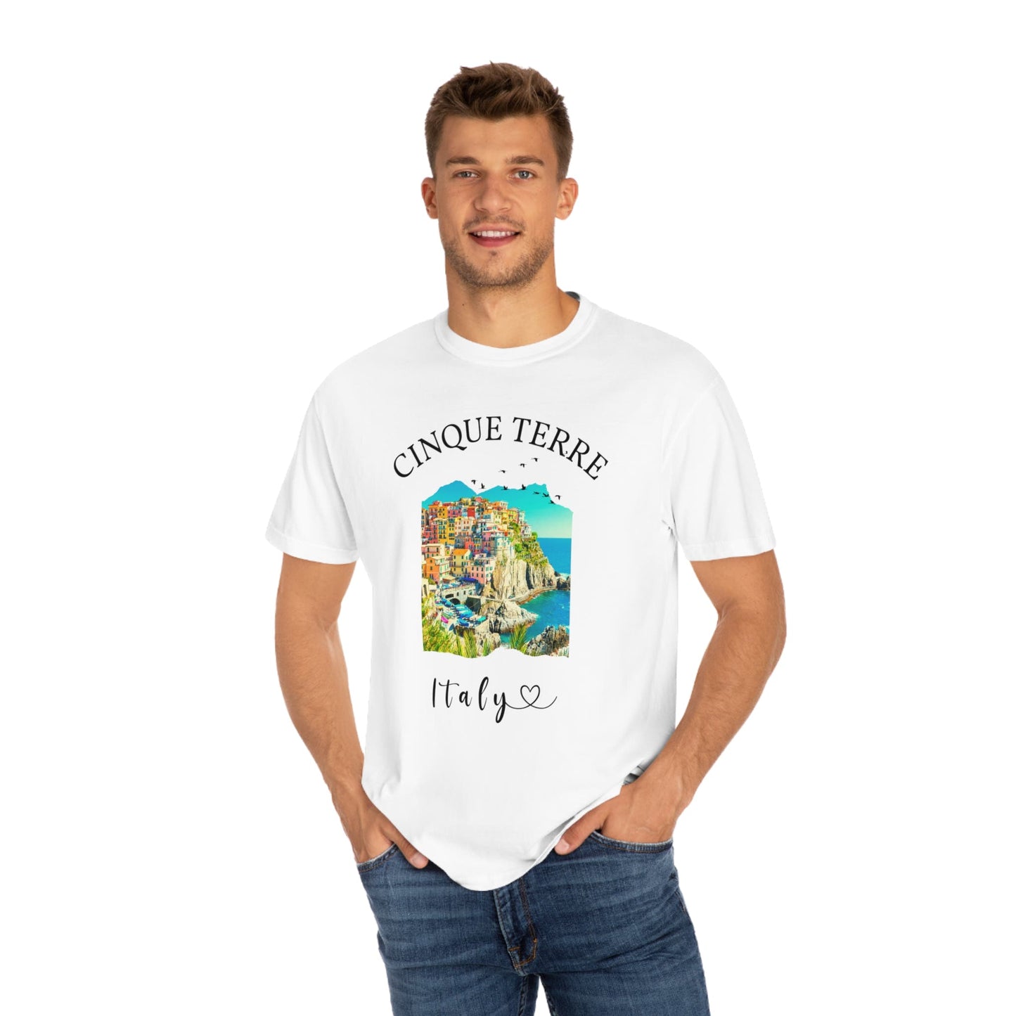 Cinque Terre Italy Shirt, Comfort Colors® Unisex Plus Size