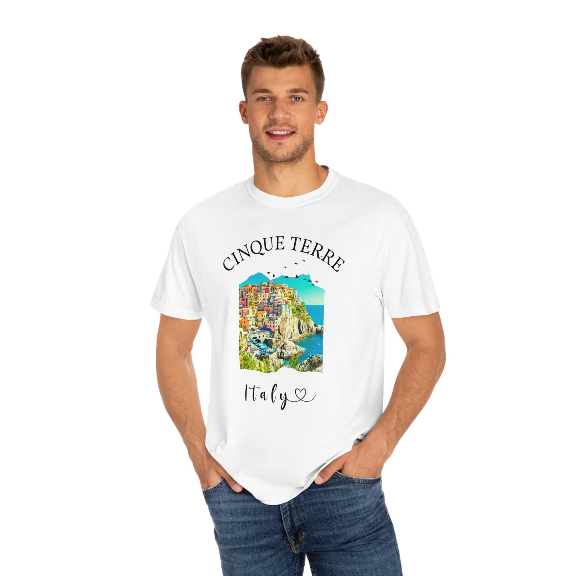 Cinque Terre Italy Shirt, Comfort Colors® Unisex Plus Size