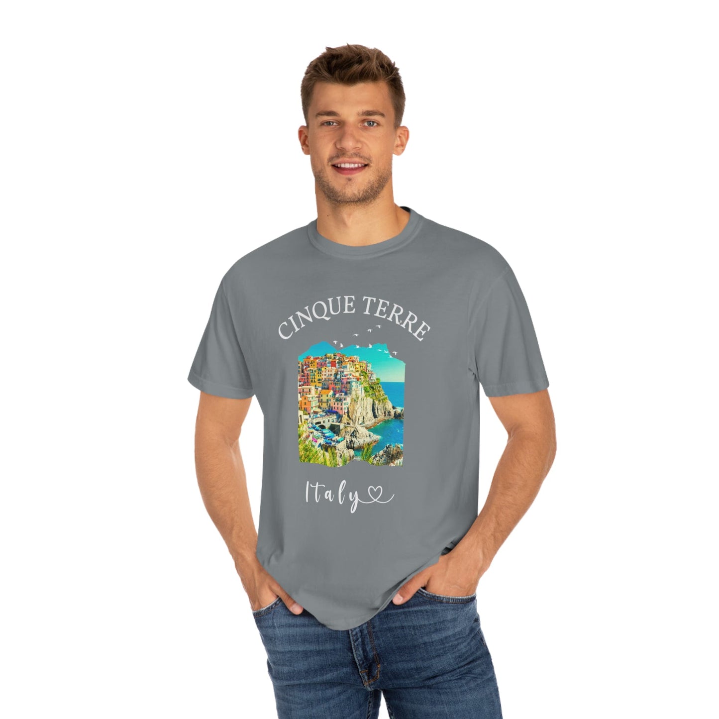 Cinque Terre Italy Shirt, Comfort Colors® Unisex Plus Size