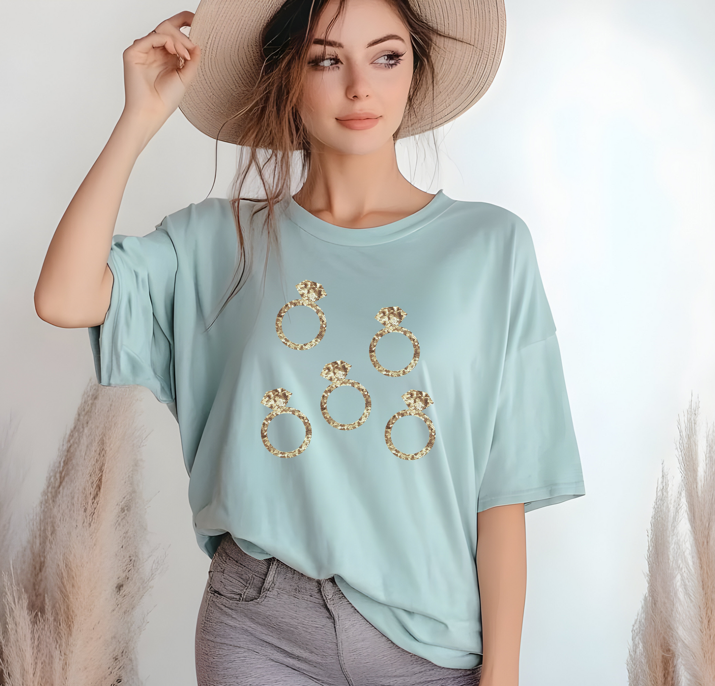 T Shirt Ring for Bride