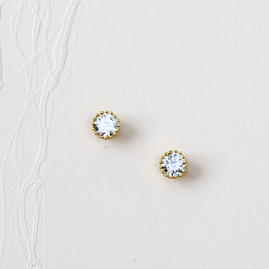 9mm Crystal Studs Lala