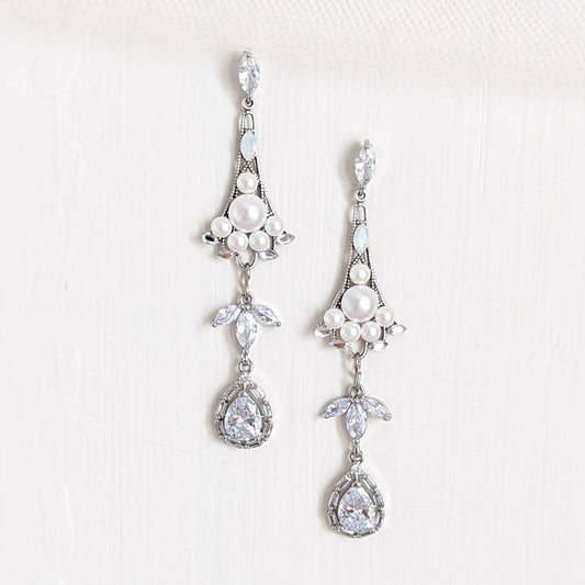 dainty long earrings
