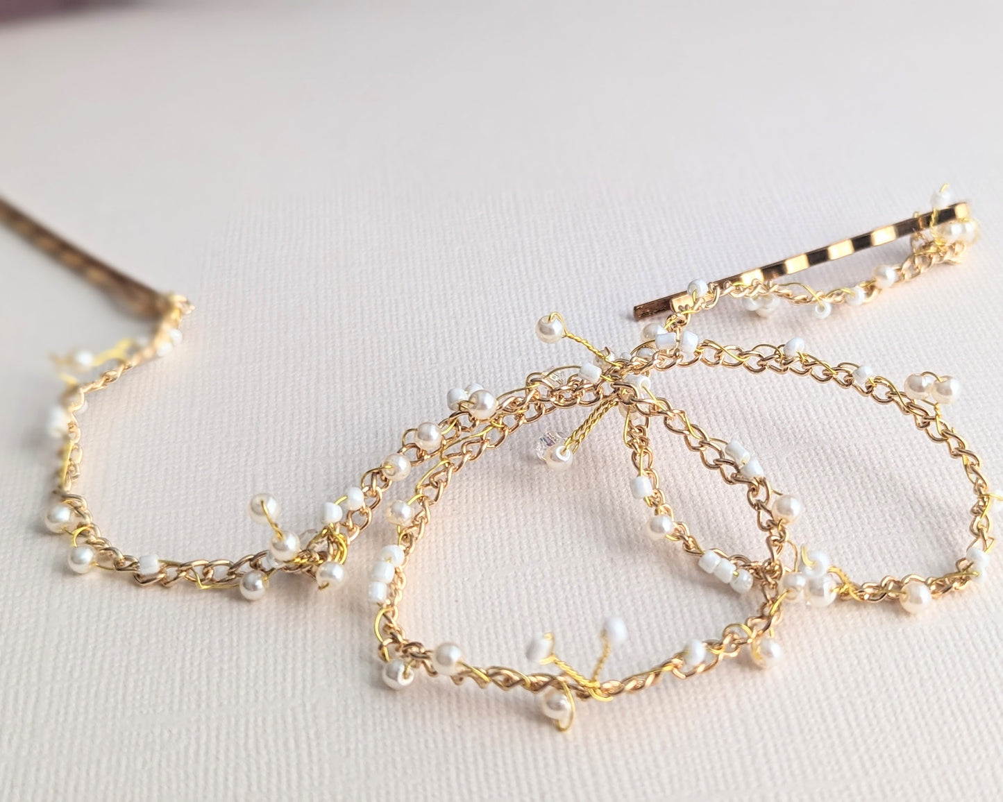 gold and pearl halo