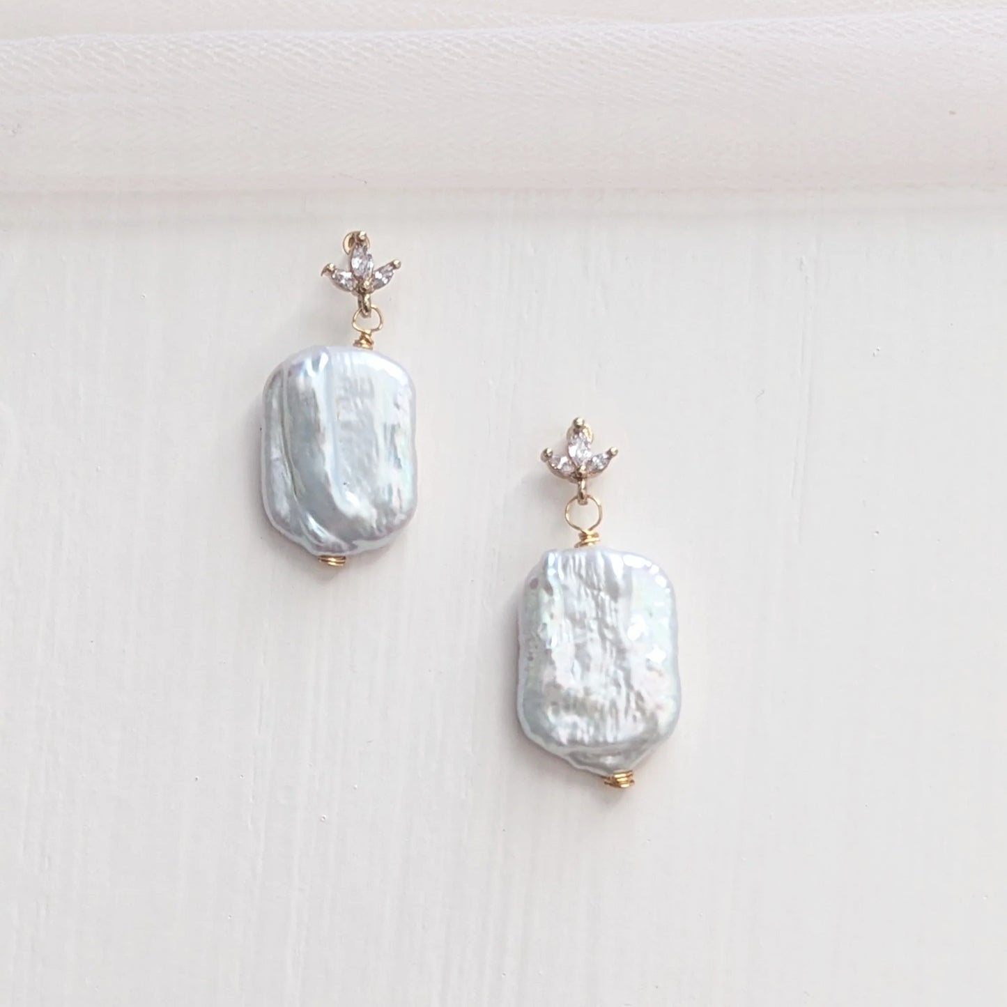 genuine pearl earrings