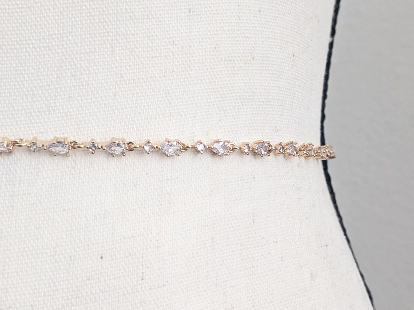 Gold bridal belt
