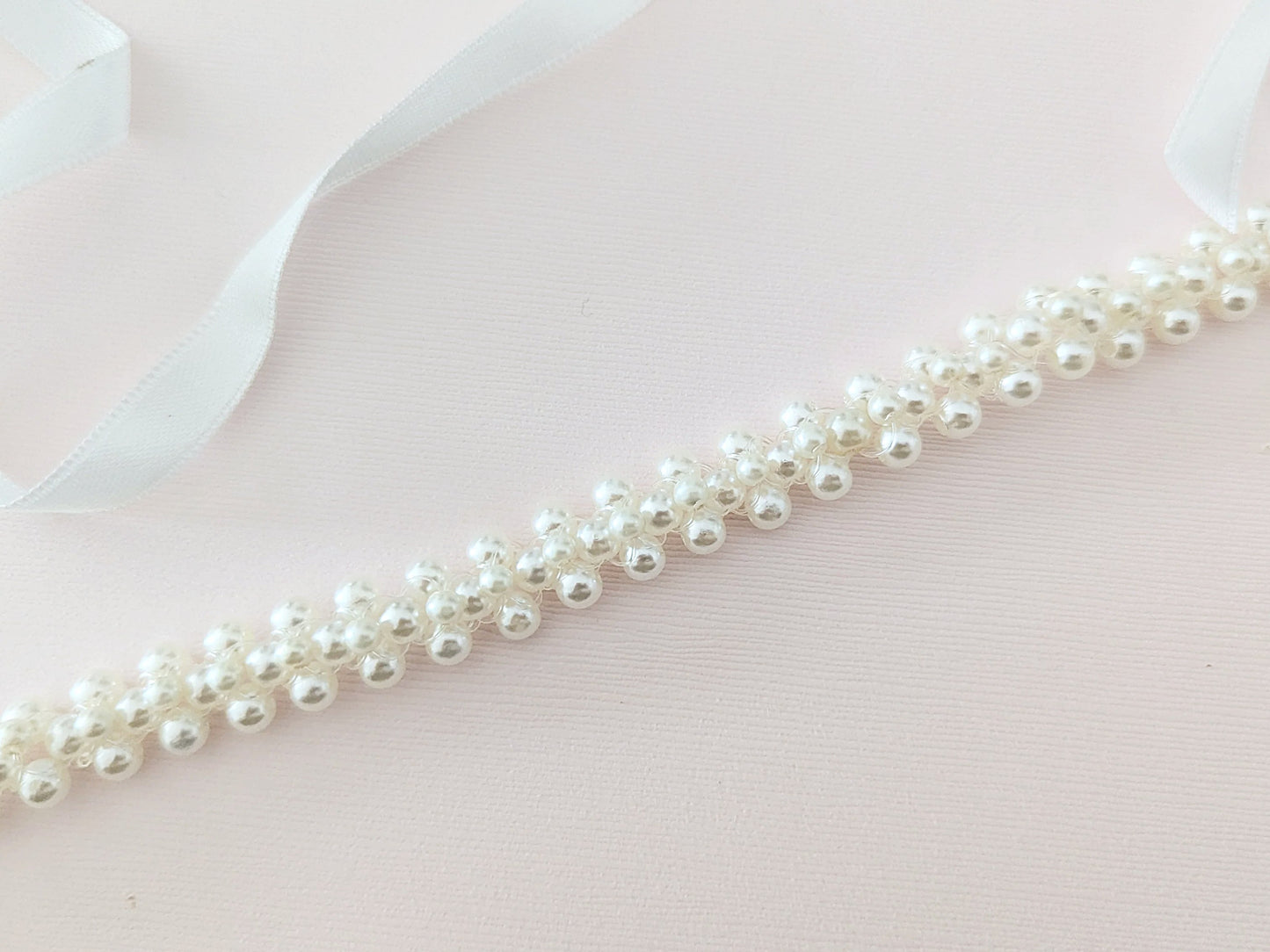 pearl wedding belt
