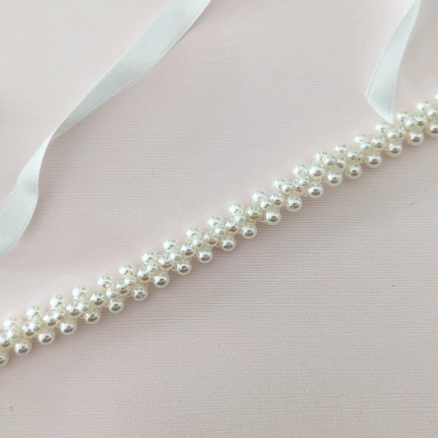 pearl wedding belt