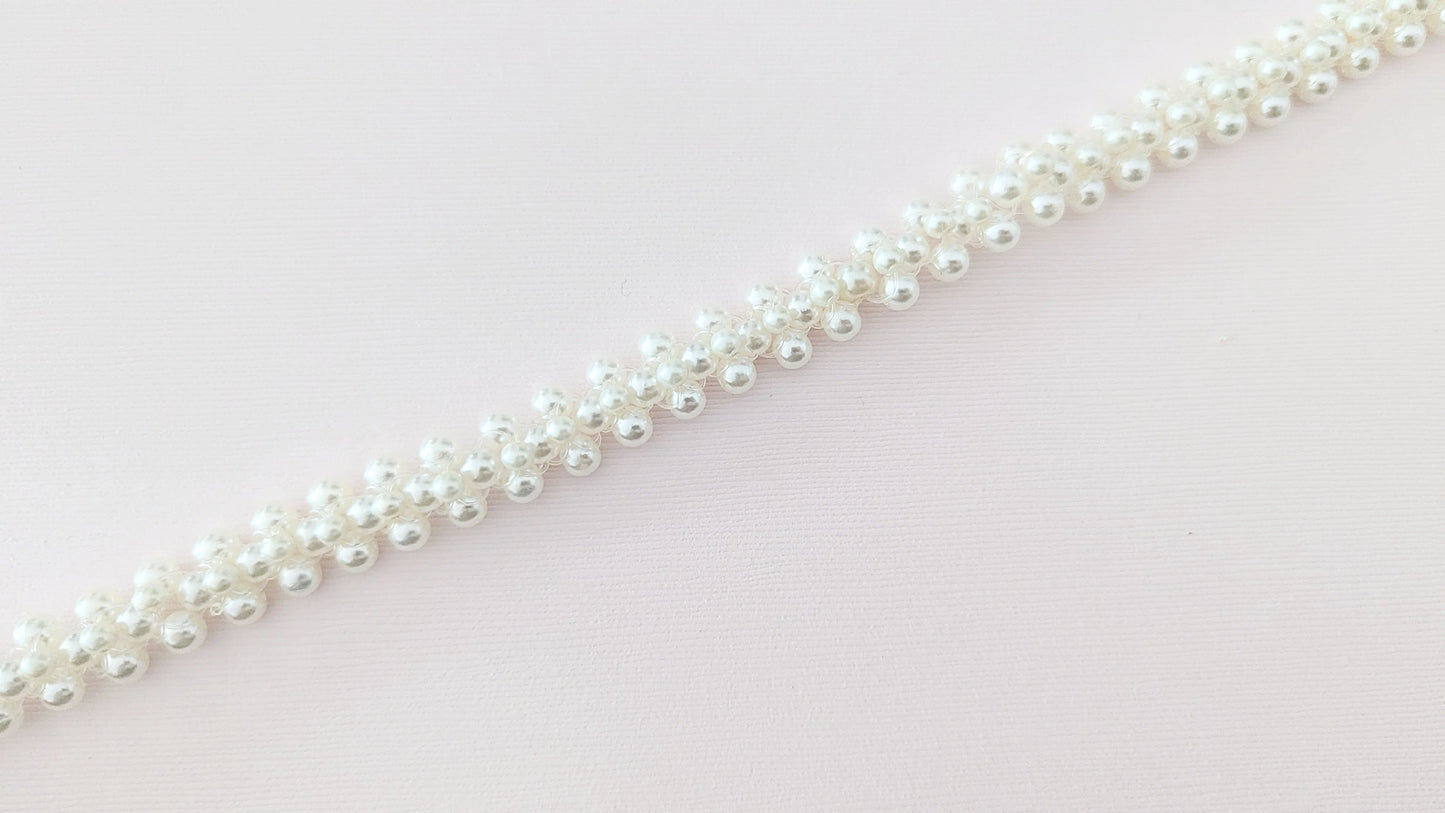 pearl floral belt