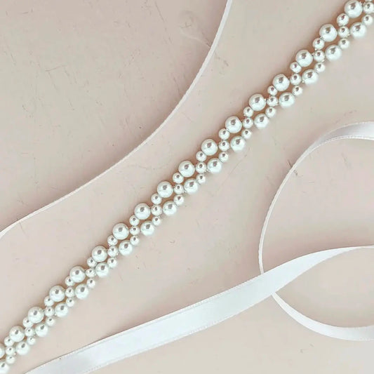 Pearl belts pearl sash for wedding dress