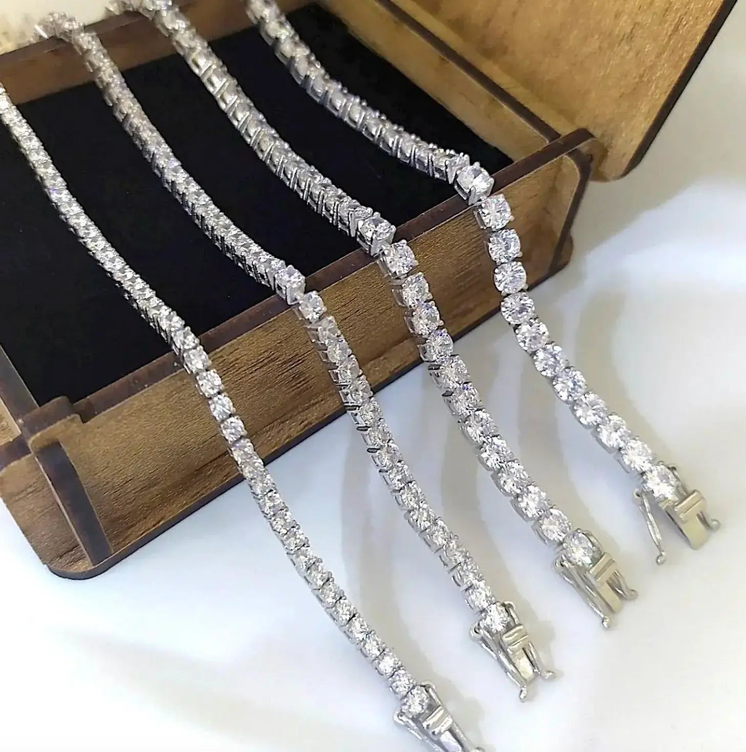 Sterling Silver Diamond Tennis Bracelet 2314K