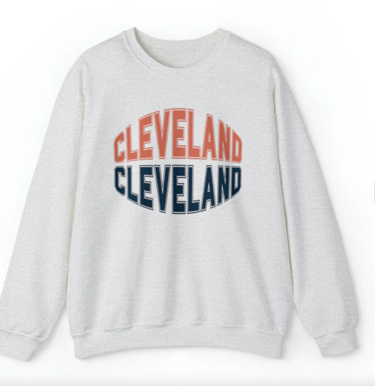 Cleveland Sweatshirt Retro Sports Grey Sweater Unisex Sizing Cleveland Pullover Group Crewneck