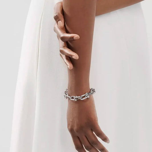 Luxe Radiance Rhinestone Bracelet Set