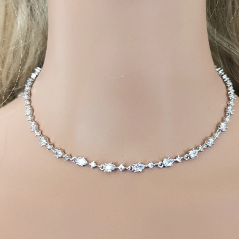 Tennis necklace Cubic