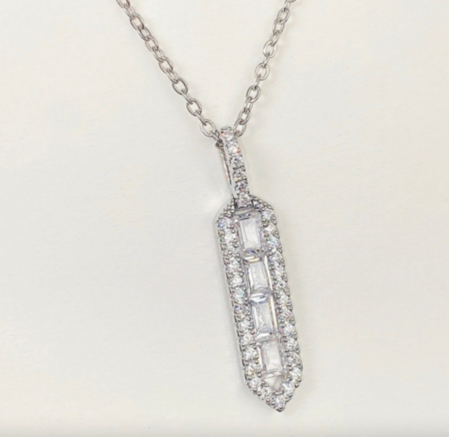 CZ pendant necklace