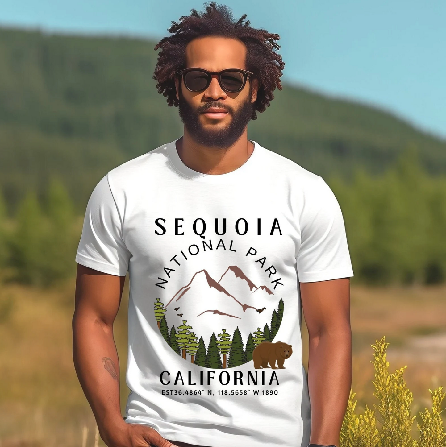 California travel shirt for men boyden caverns