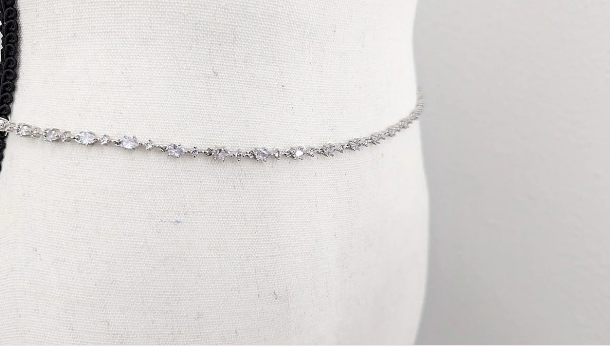 sparkly bridesmaid belt