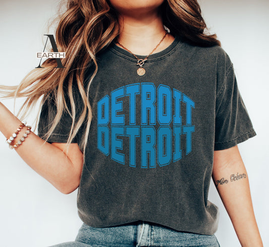 Detroit Shirt Comfort Colors Tee Unisex University Graduation Souvenir Football Fan Mom DadGift