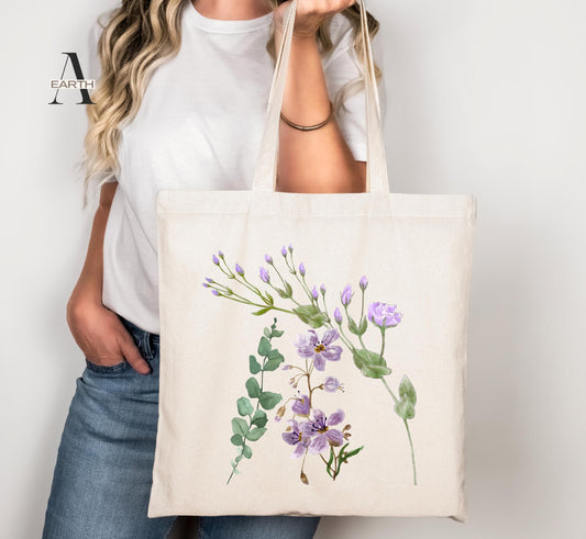 wild flower women tote bag
