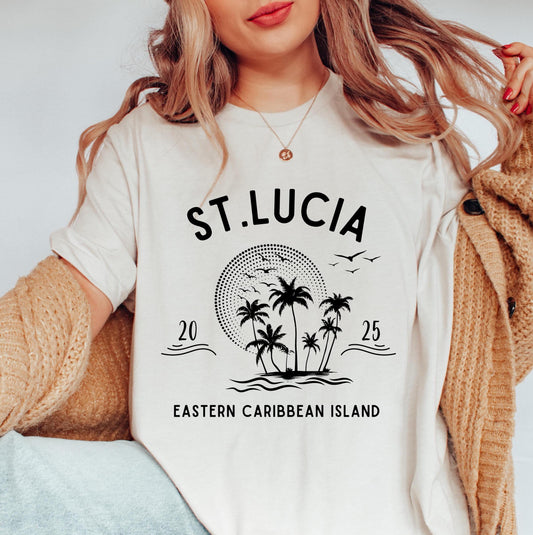 St. Lucia Shirt: Caribbean Island Vacay Mode Tee