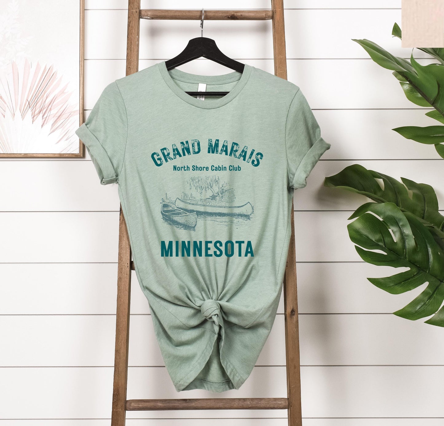 Grand Marais Shirt Minnesota T-shirt, Midwest North Shote Cabin Club T-Shirt