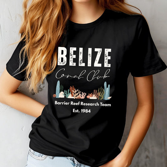 Belize Coral Reef Graphic Tee: Tropical Beach Shirt, Ocean Lover Gift