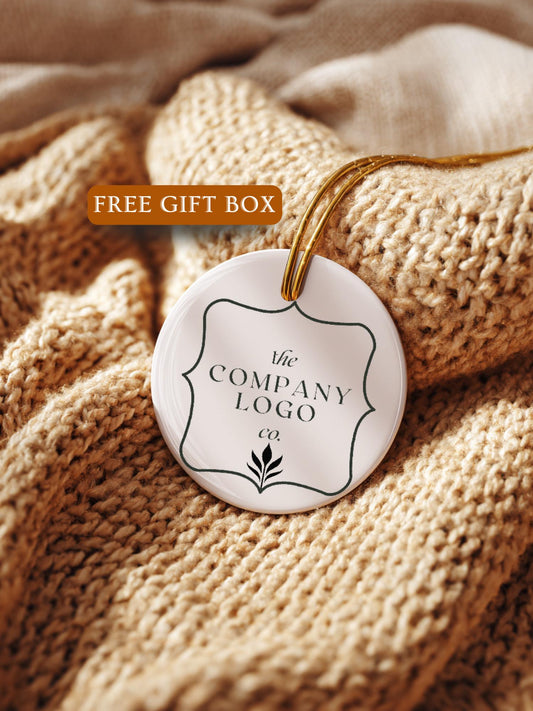 Custom Logo Ornament • Business Logo Gift • Personalized Company Ornament • Brand Keepsake • Corporate Holiday Gift