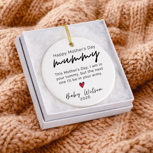 Personalized Mummy from Bump, New Mum Gift, Pregnancy Ornament
