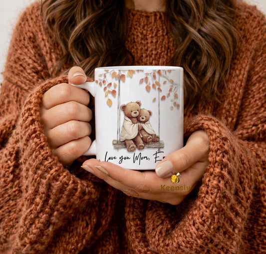 Personalized Mama Bear Mug, Custom Family Coffee Cup from Children
