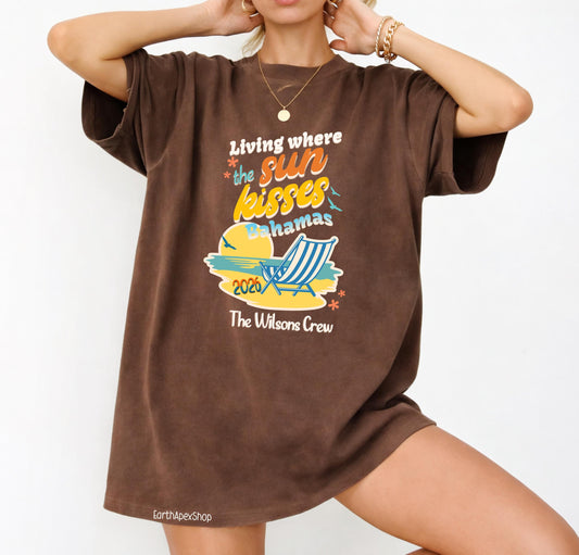 Personalized Family Vacation Matching Shirts, Custom Travel Comfort Colors Shirts