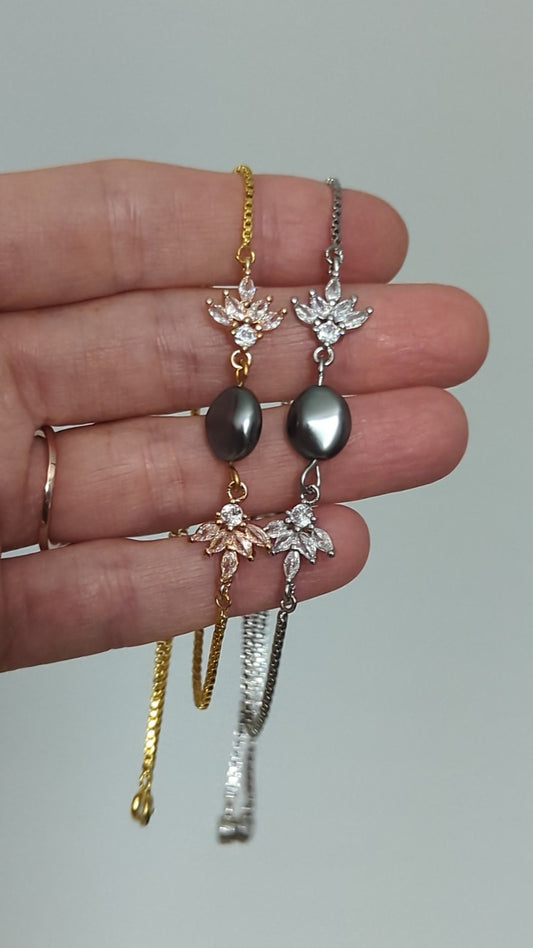 Grey Pearl Bracelet