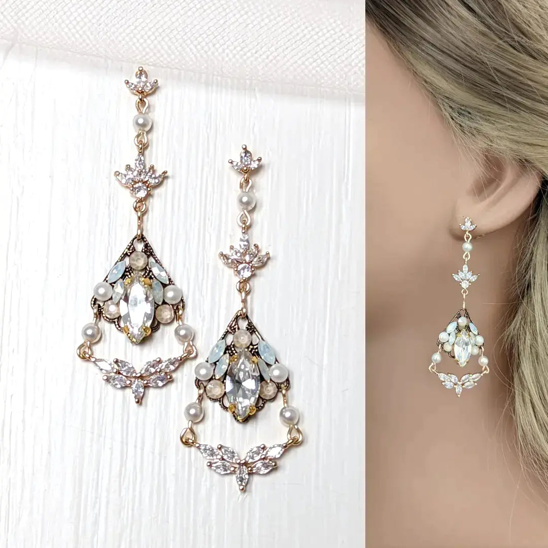 Bohemian sales chandelier earrings