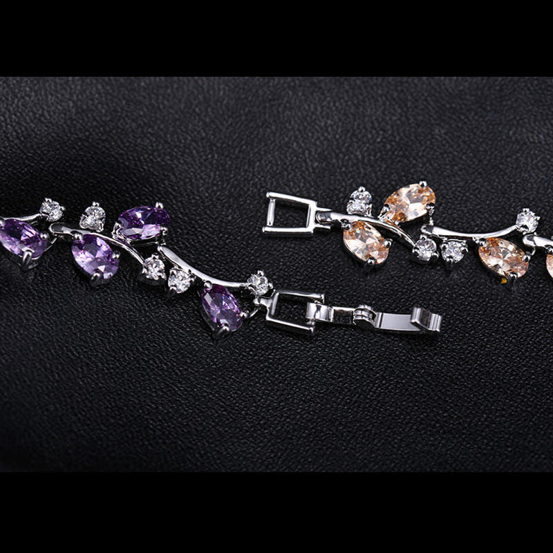 Cubic Zirconia Vine Design Bracelet