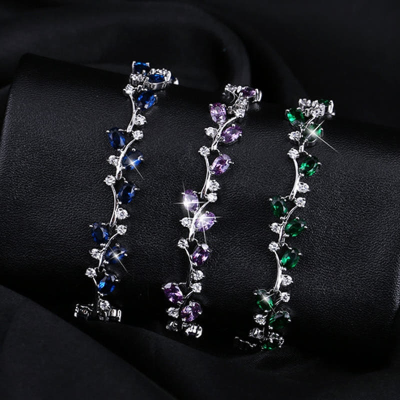 Cubic Zirconia Vine Design Bracelet